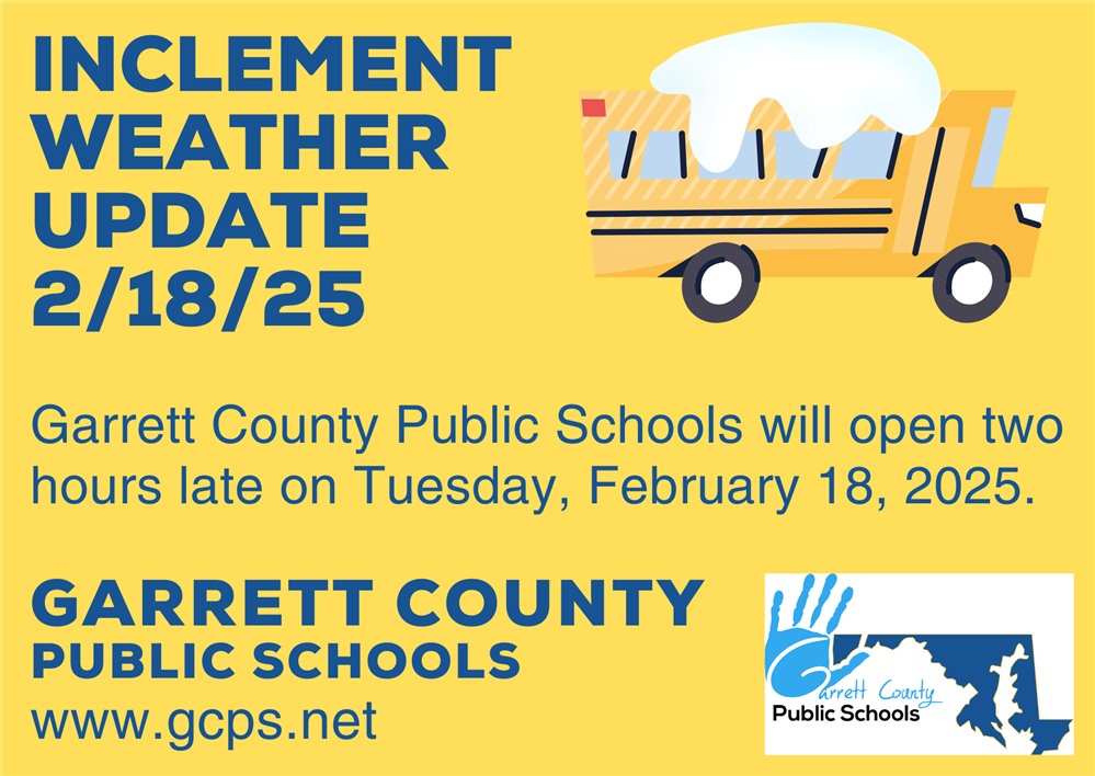  Infographic highlighting an inclement weather update as detailed in the story.